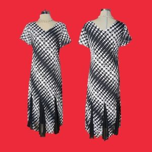 *New* MACCINE Luxury Black and White Polka Dot Dress Size XL